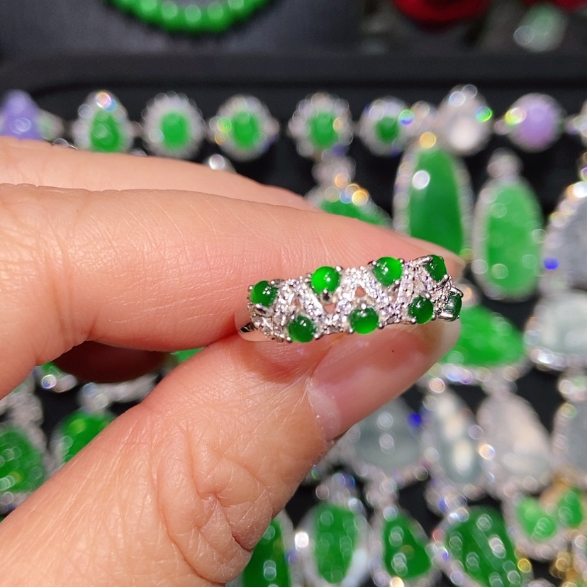 【闪购商品】翡翠戒指未镶嵌天然翡翠