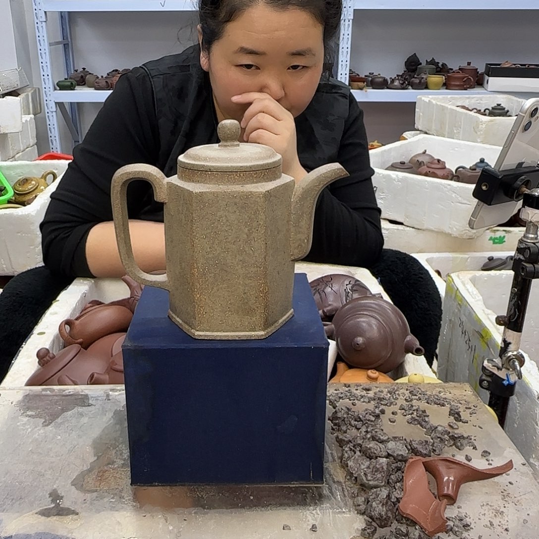 紫砂茶壶宜兴紫砂壶瑕疵处理