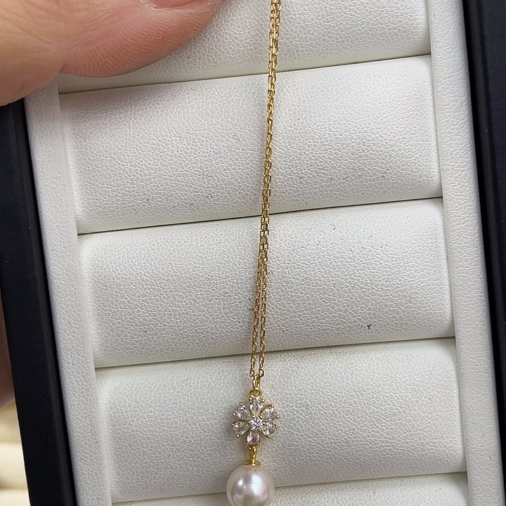 银S925镶嵌颈饰海水珍珠