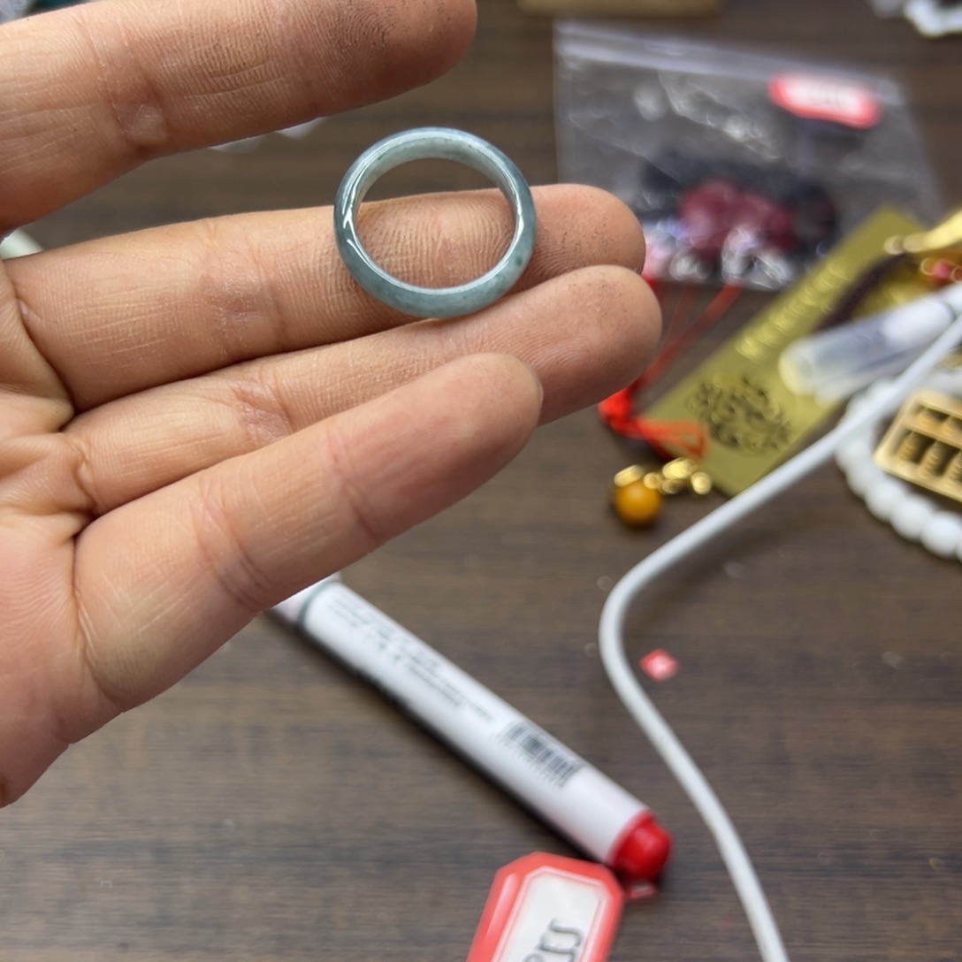 翡翠未镶嵌戒指直径17.3……166