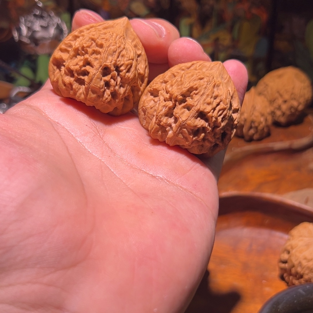 吊坠文玩核桃38➕盘龙虎头，练手