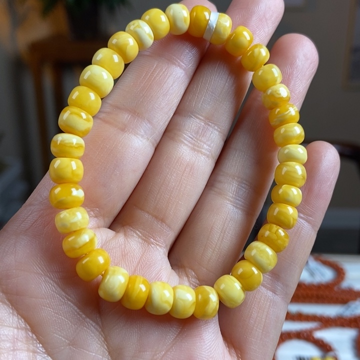 琥珀手链未镶嵌蜜蜡手串7
