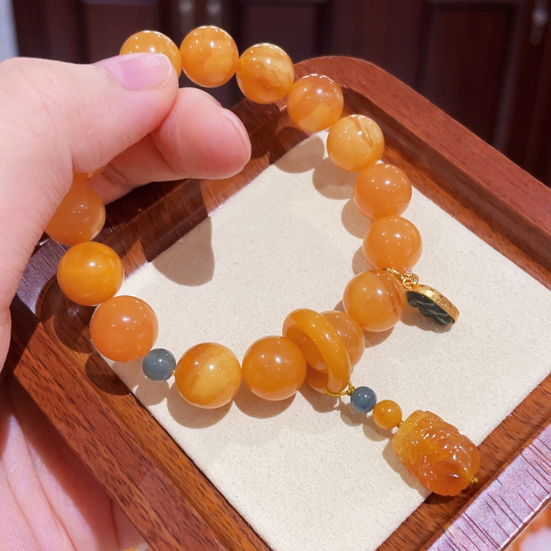 蜜蜡手链未镶嵌手串