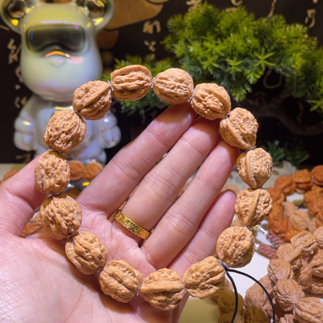 核桃文玩核桃小金蝉边17高19