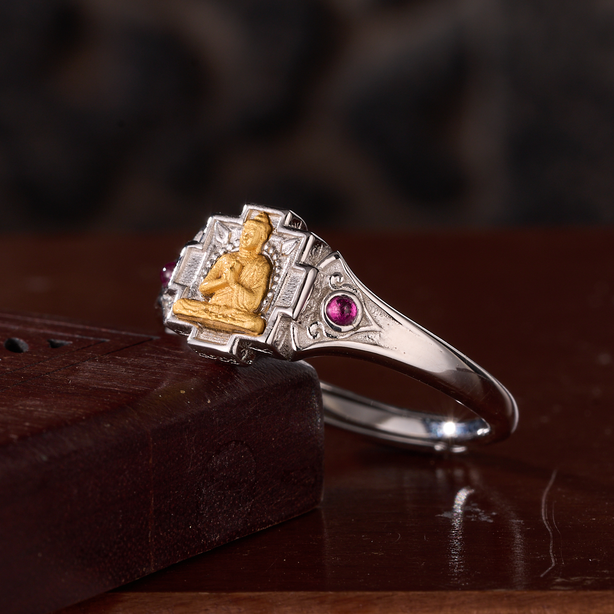 925银戒指 云丹拉姆丨银镶戒指多样性发其一