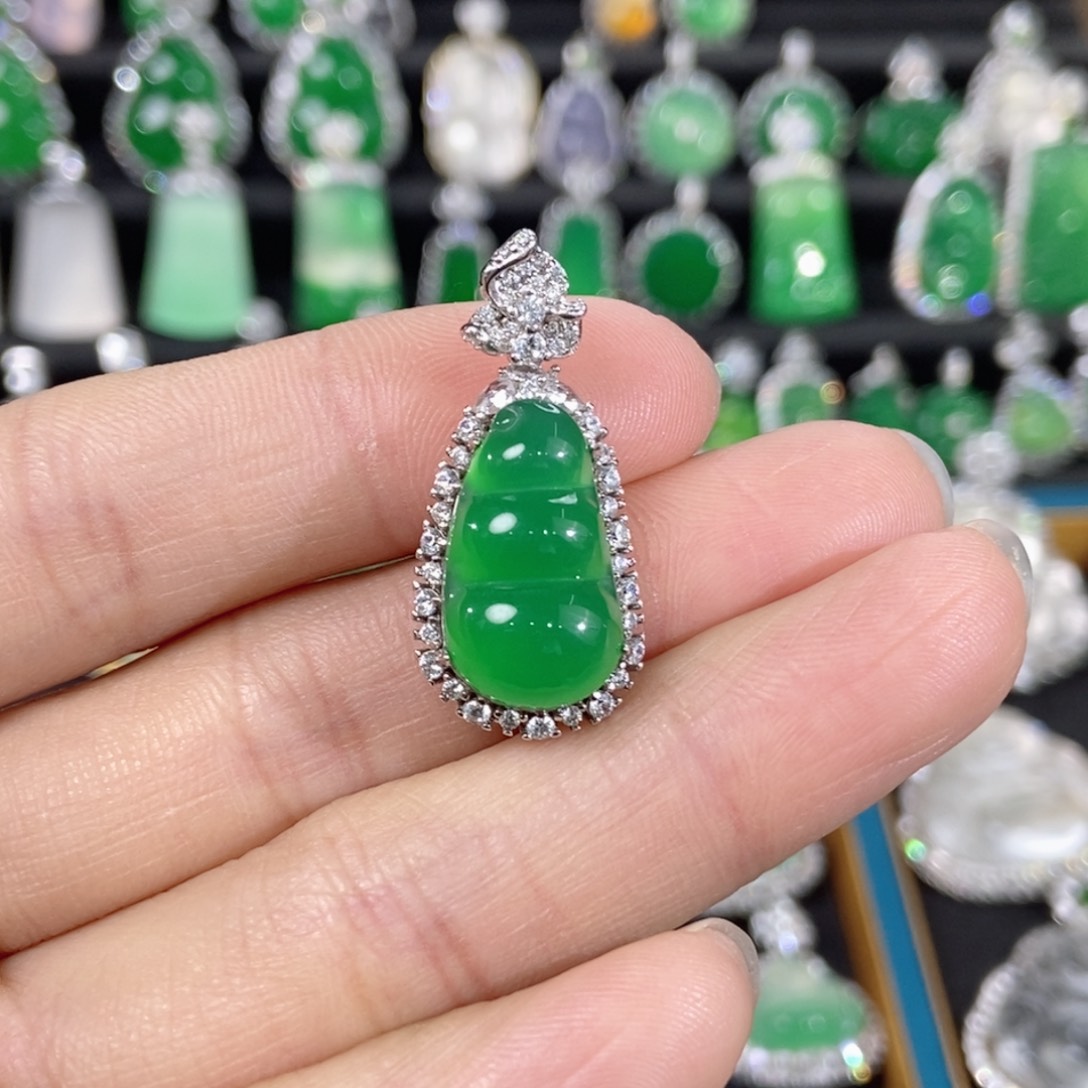 玛瑙/玉髓吊坠(不含链)银S925镶嵌苏*娜