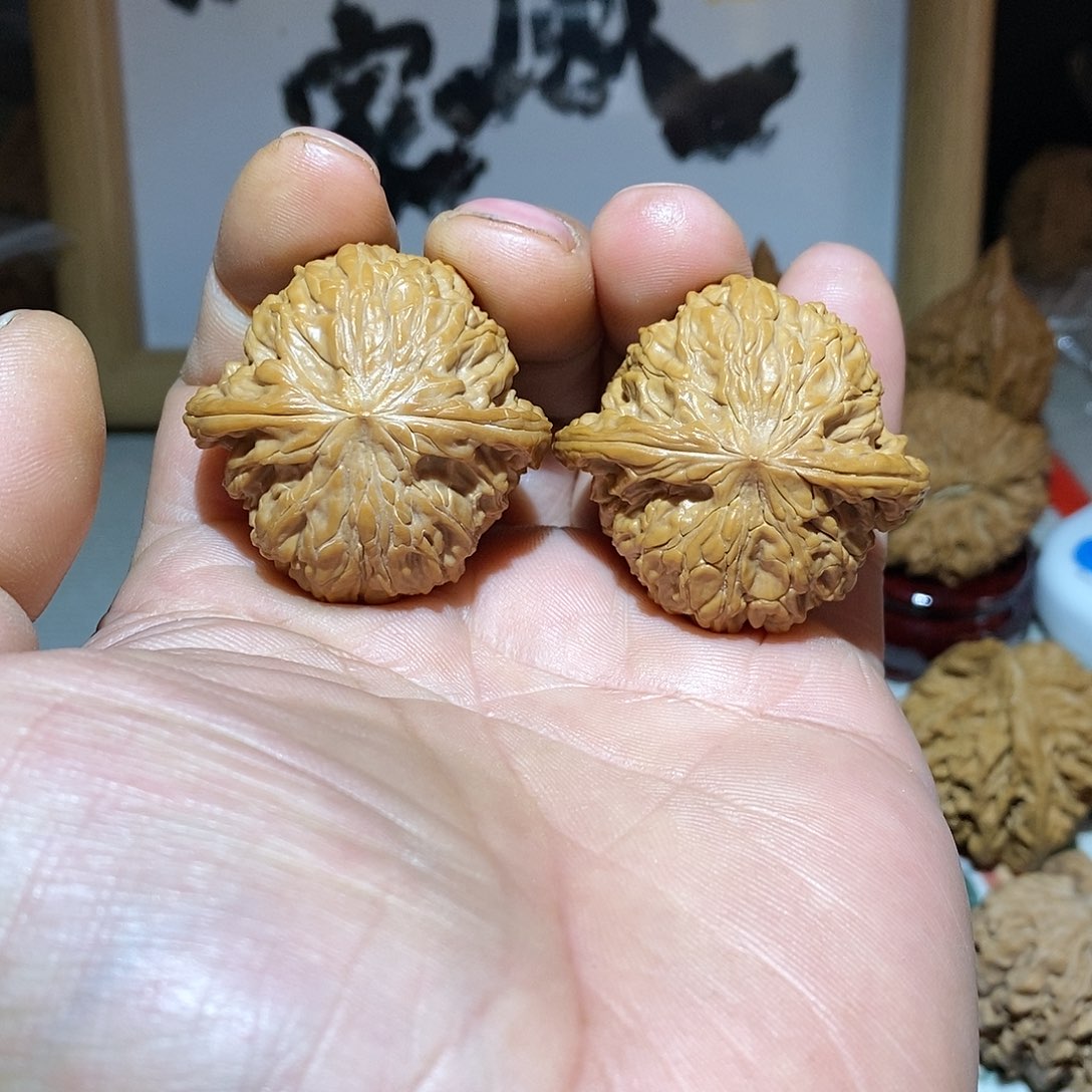 文玩核桃把件39尺全品磨盘