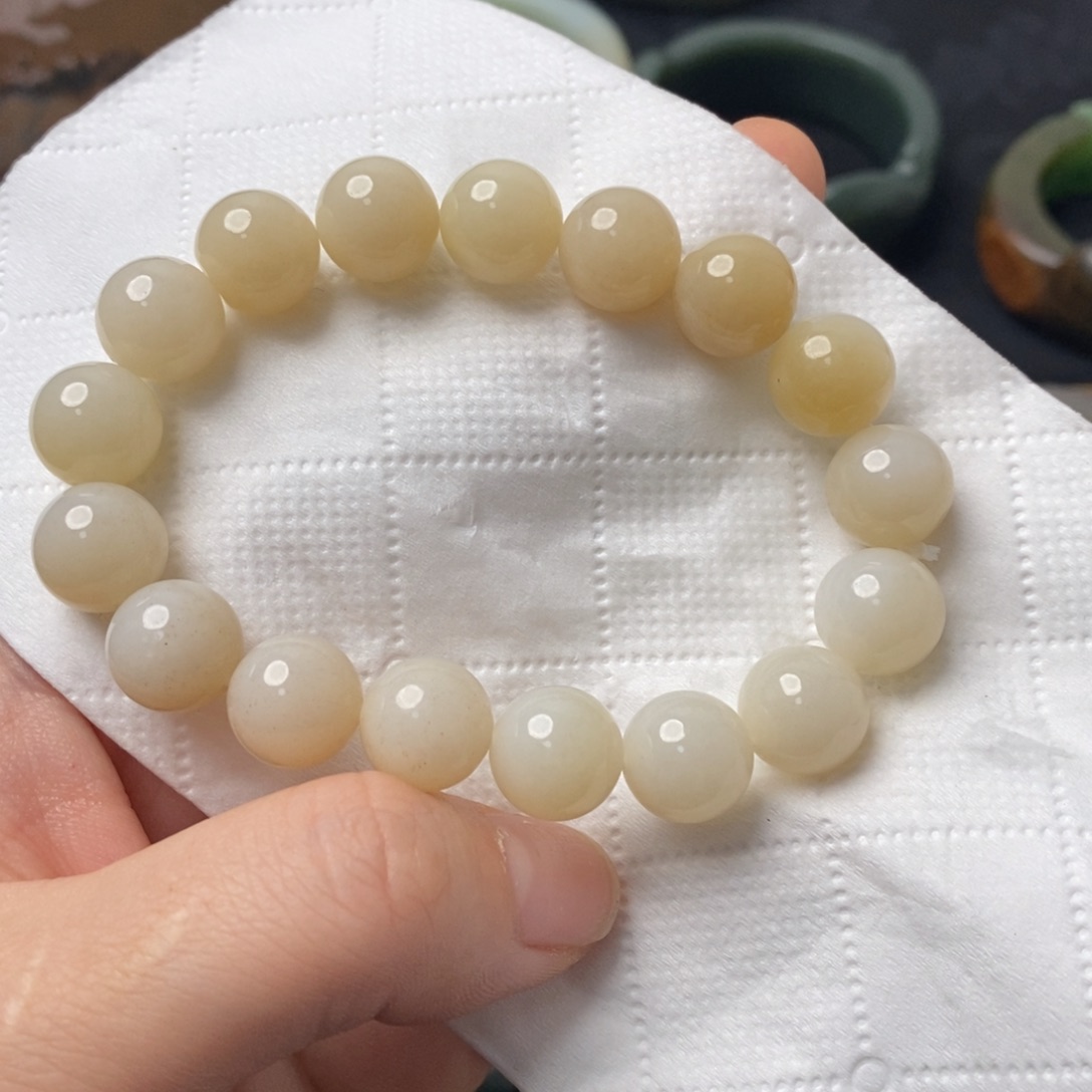 和田玉手串未镶嵌