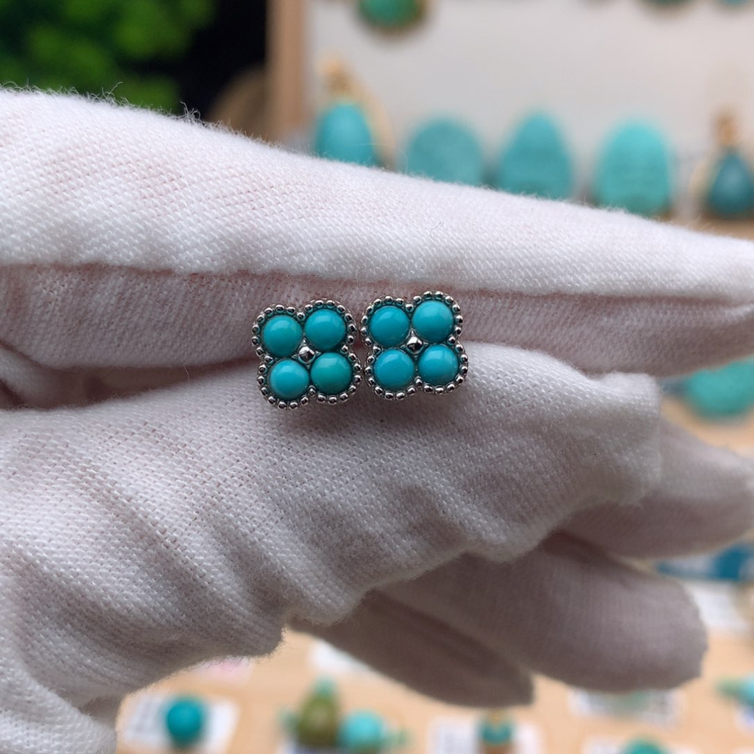 绿松石珠宝奇石银S925镶嵌