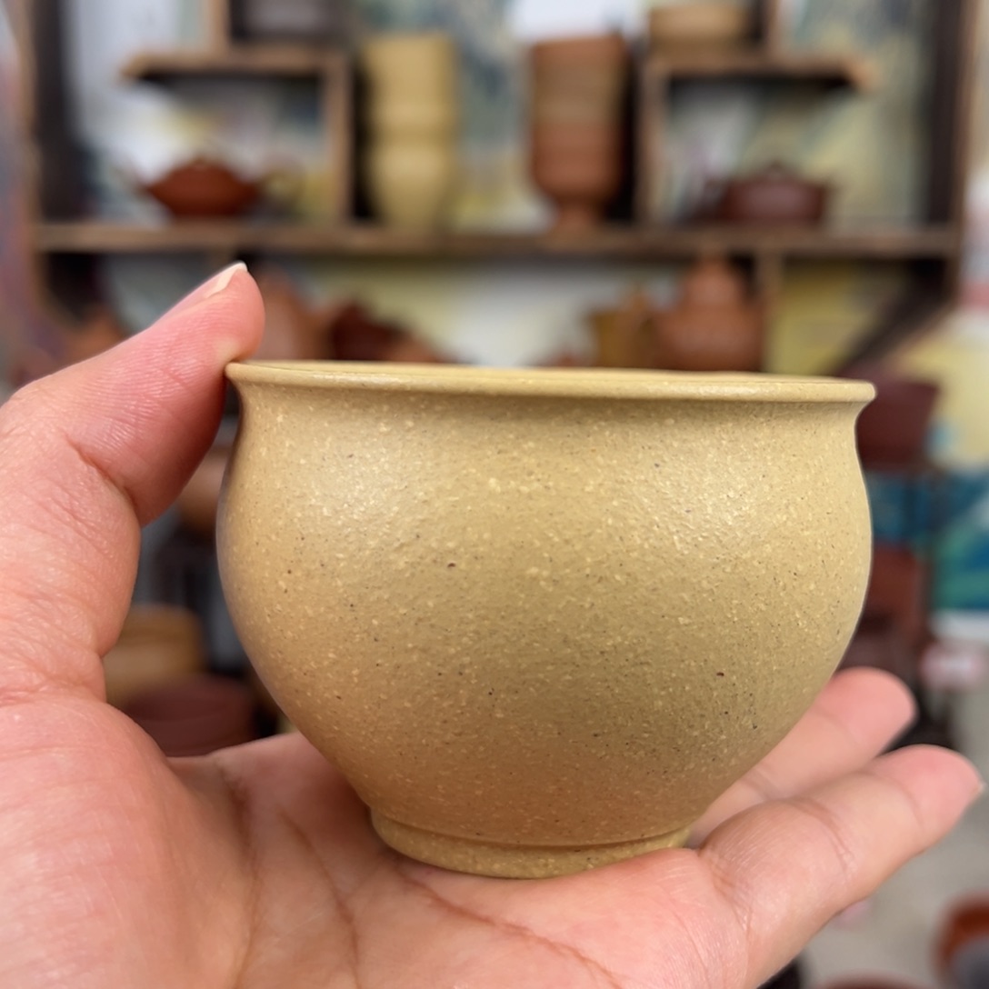 紫砂茶杯拙器甄选，纯原本矿。