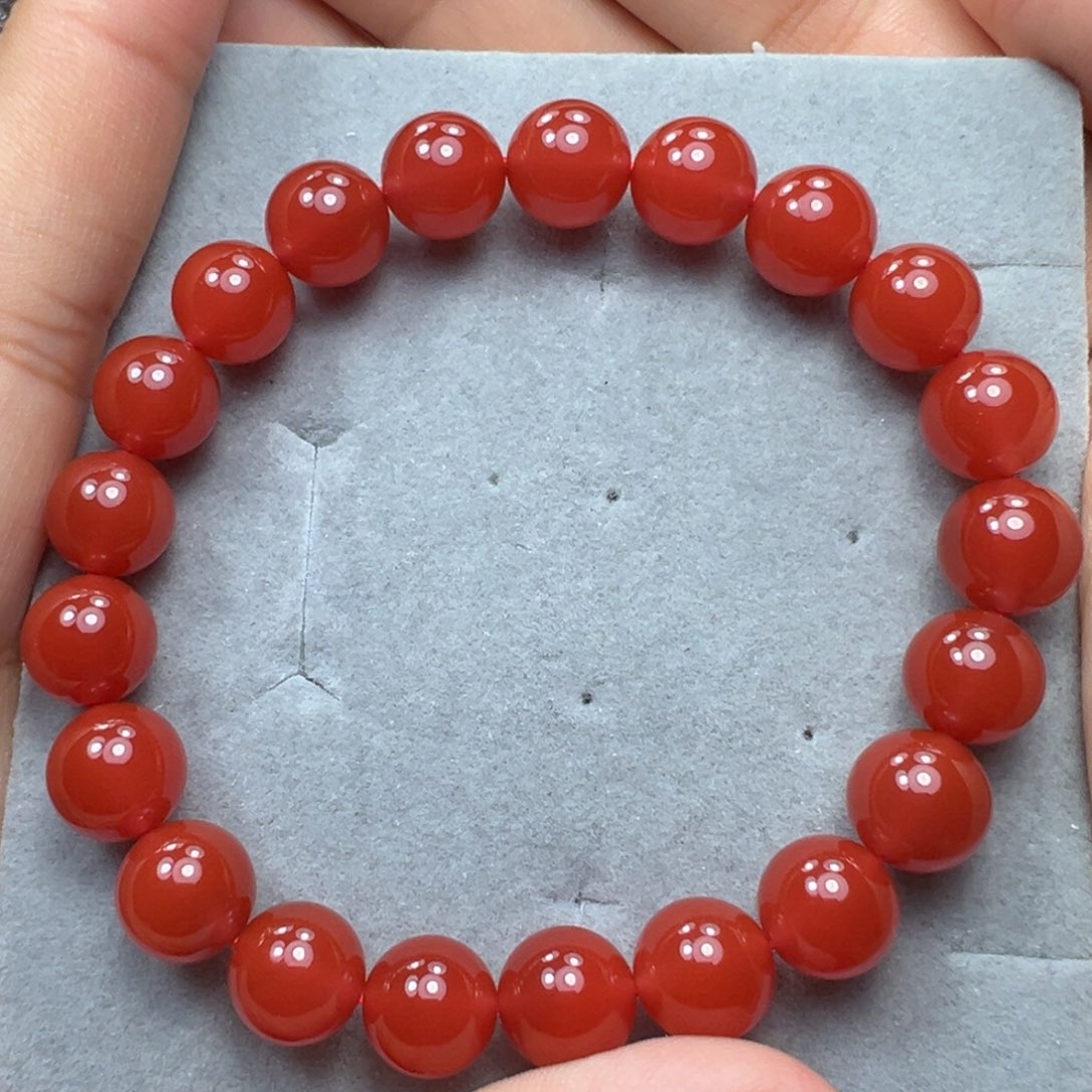 南红玛瑙手串未镶嵌