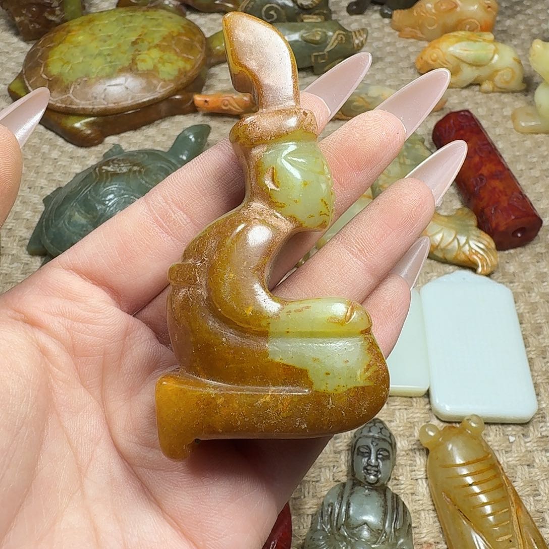 白玉菩提吊坠挂件
