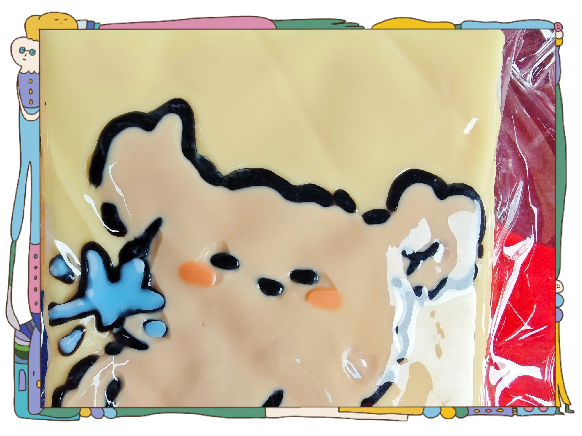 （黄色小熊）精致款手绘捏捏