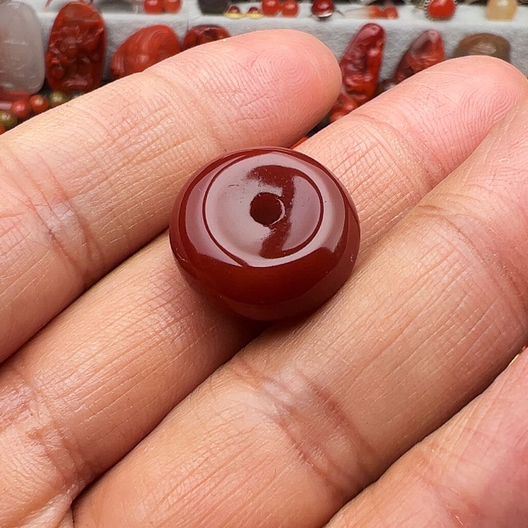 南红玛瑙平安扣未镶嵌清*！
