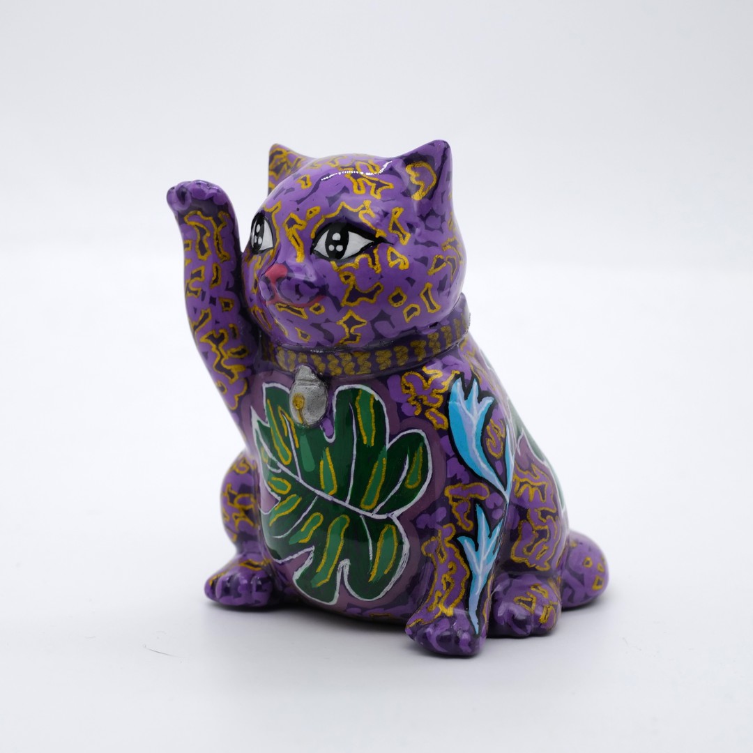 PM 王甜心工作室《招财猫》石膏作品，仅一件（非王甜心本人绘画）