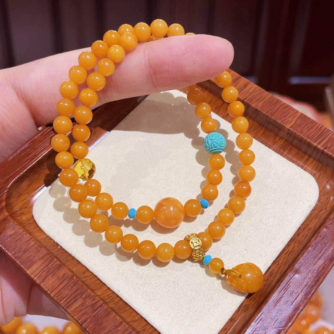 蜜蜡手链未镶嵌手串