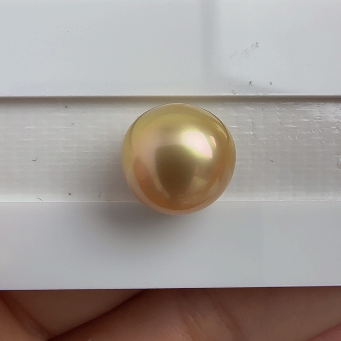 海水珍珠裸珠南洋金珠12.2-12.5