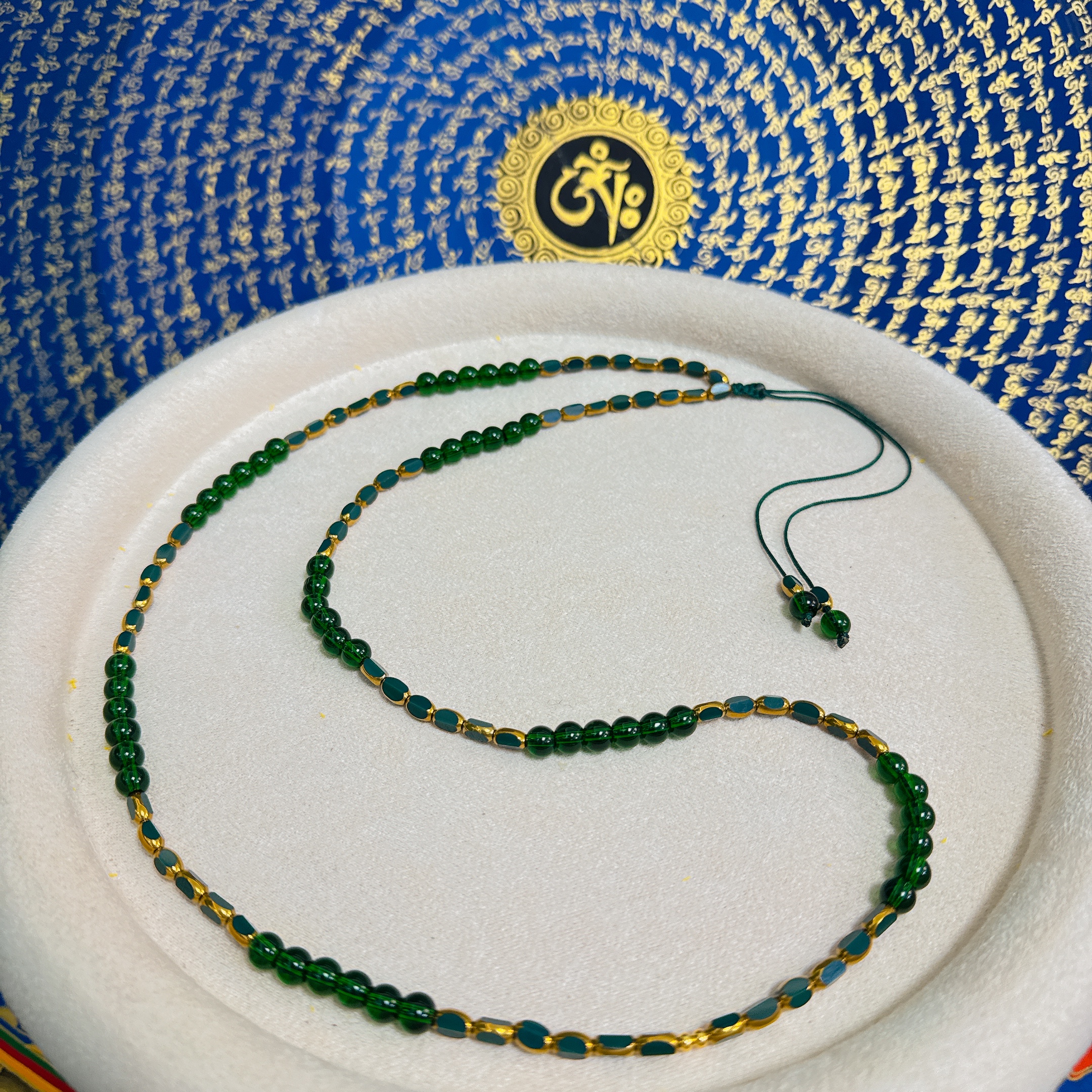 合金琉璃项链 三洋 SYXL-019 设计款绿琉璃百搭链