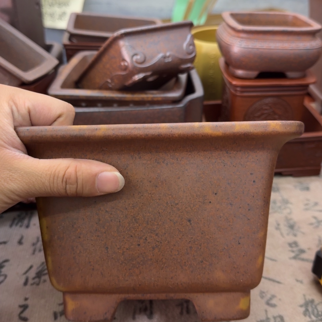 紫砂花盆宜兴紫砂正品16x10.5