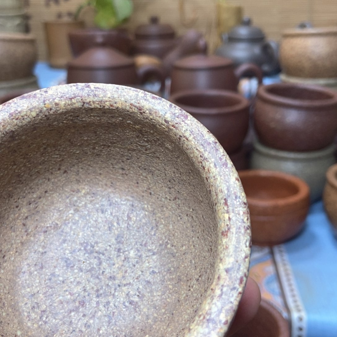 茶杯紫砂小**手工主人杯