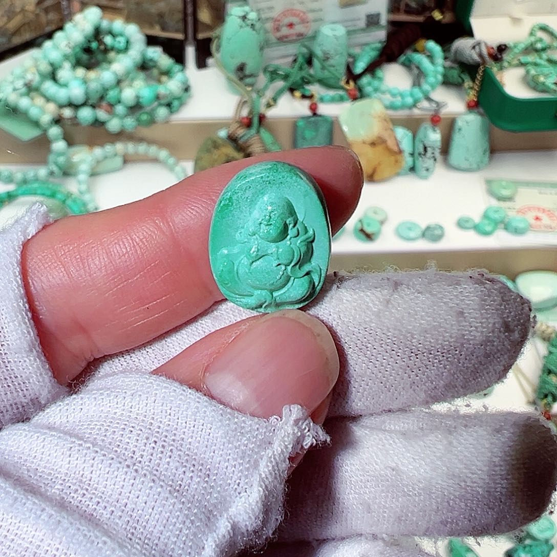 绿松石弥勒佛未镶嵌