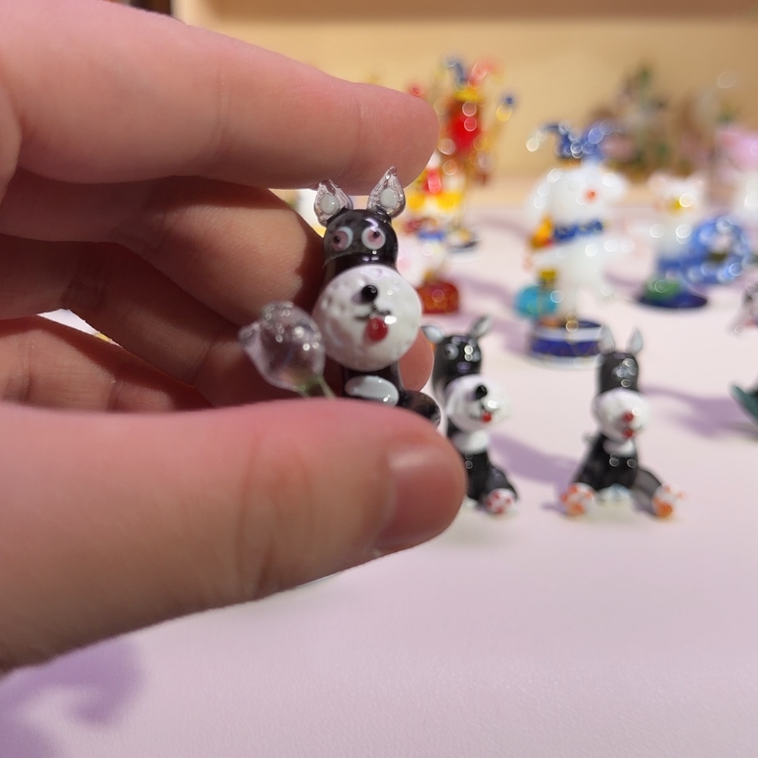 健***天手工艺品琉璃被雪纳瑞
