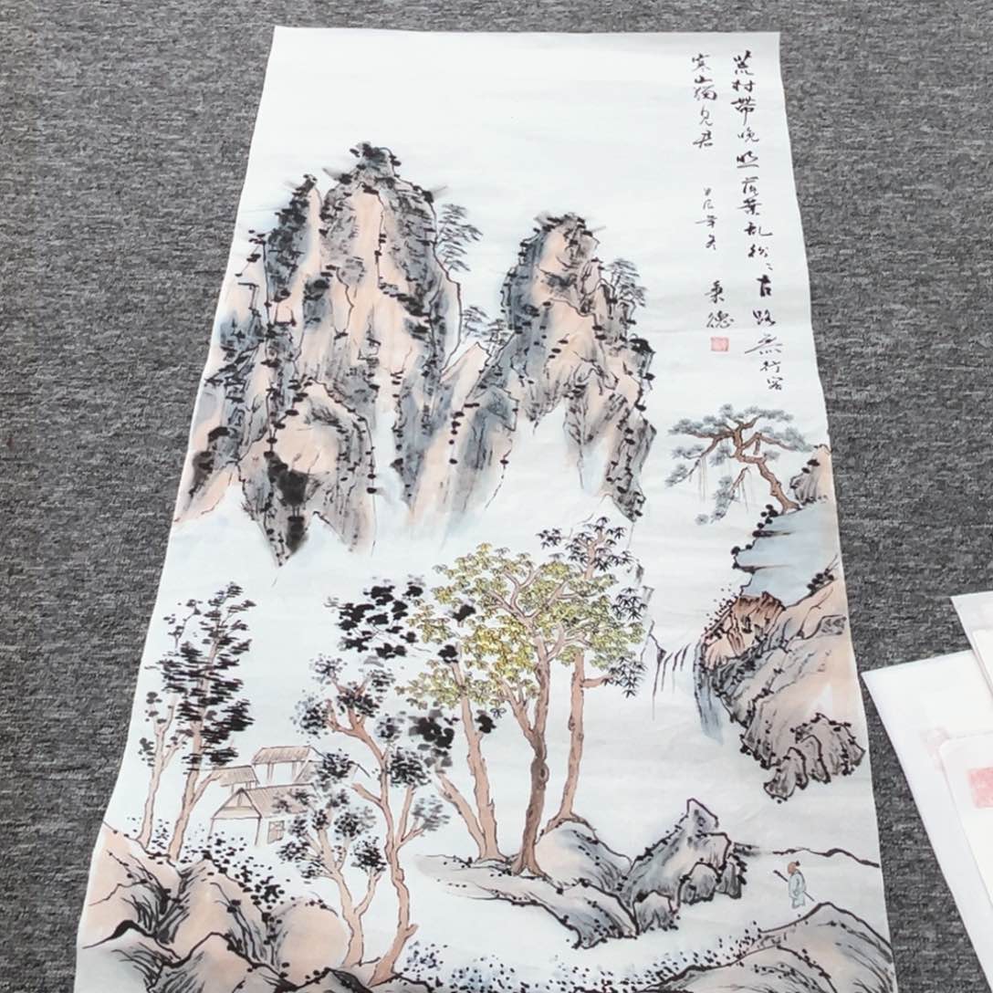 国画秉德老师三尺绘画作品