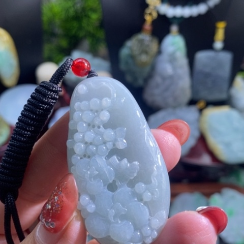 【闪购商品】颈饰未镶嵌翡翠喜上眉梢