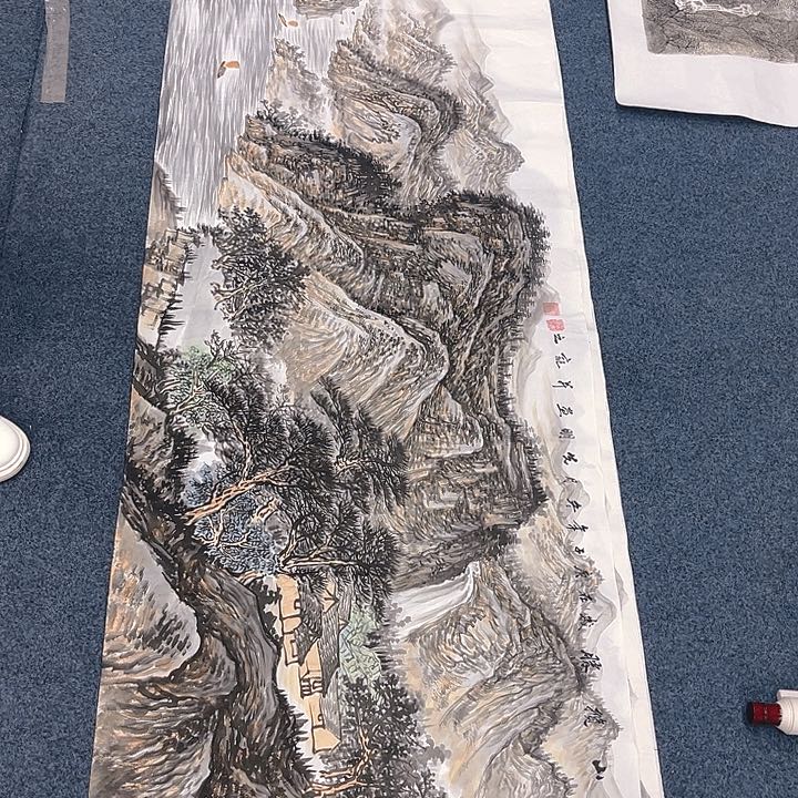 国画纯手绘字画宣纸