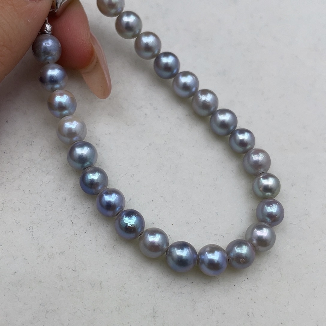 手绳海水珍珠银S925镶嵌