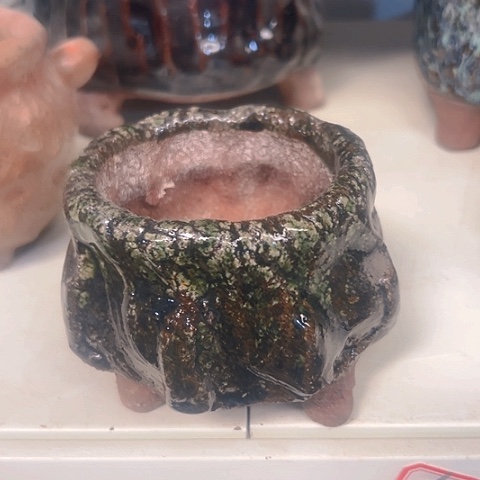 粗陶花盆手工花盆