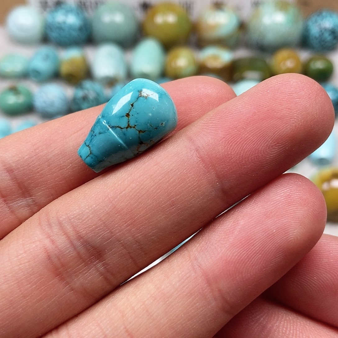 未镶嵌绿松石珠宝半成品