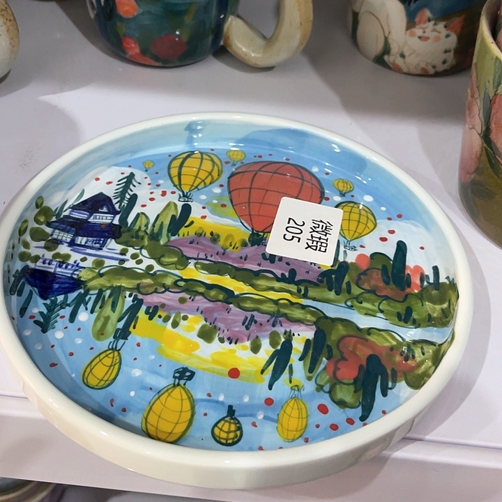 陶景德镇釉下手绘陶瓷 