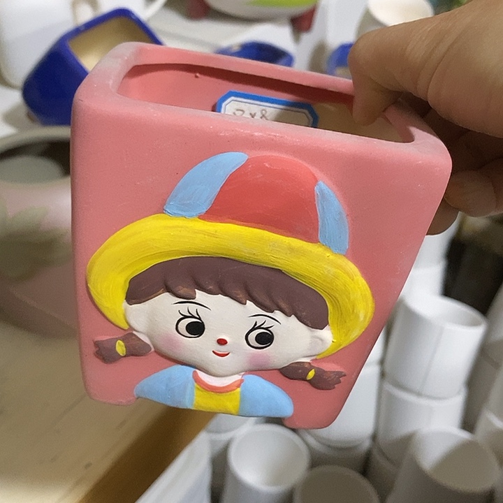 摆件陶凑单满12包邮发 好盆有孔外口 11外高10