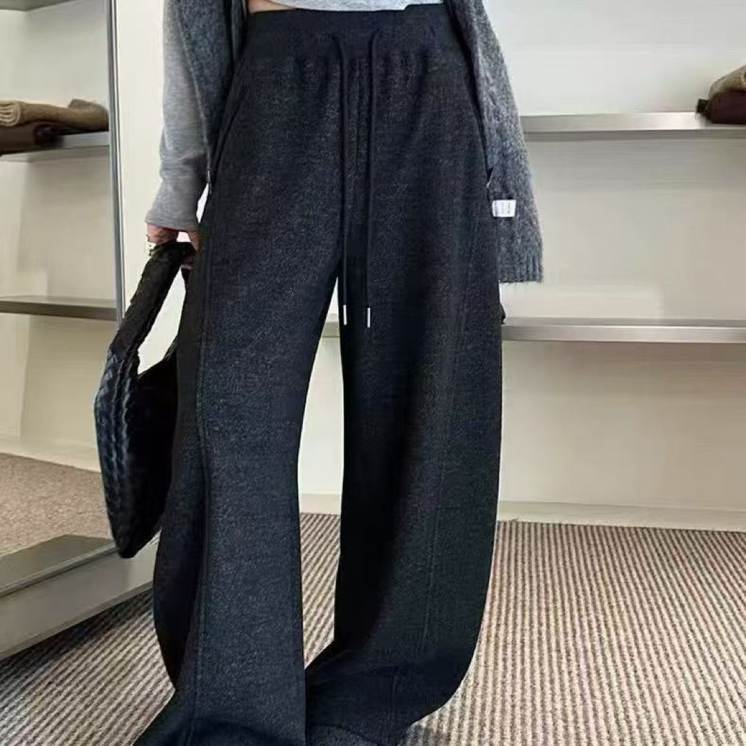 【允小姐】2025新款毛呢弯刀裤