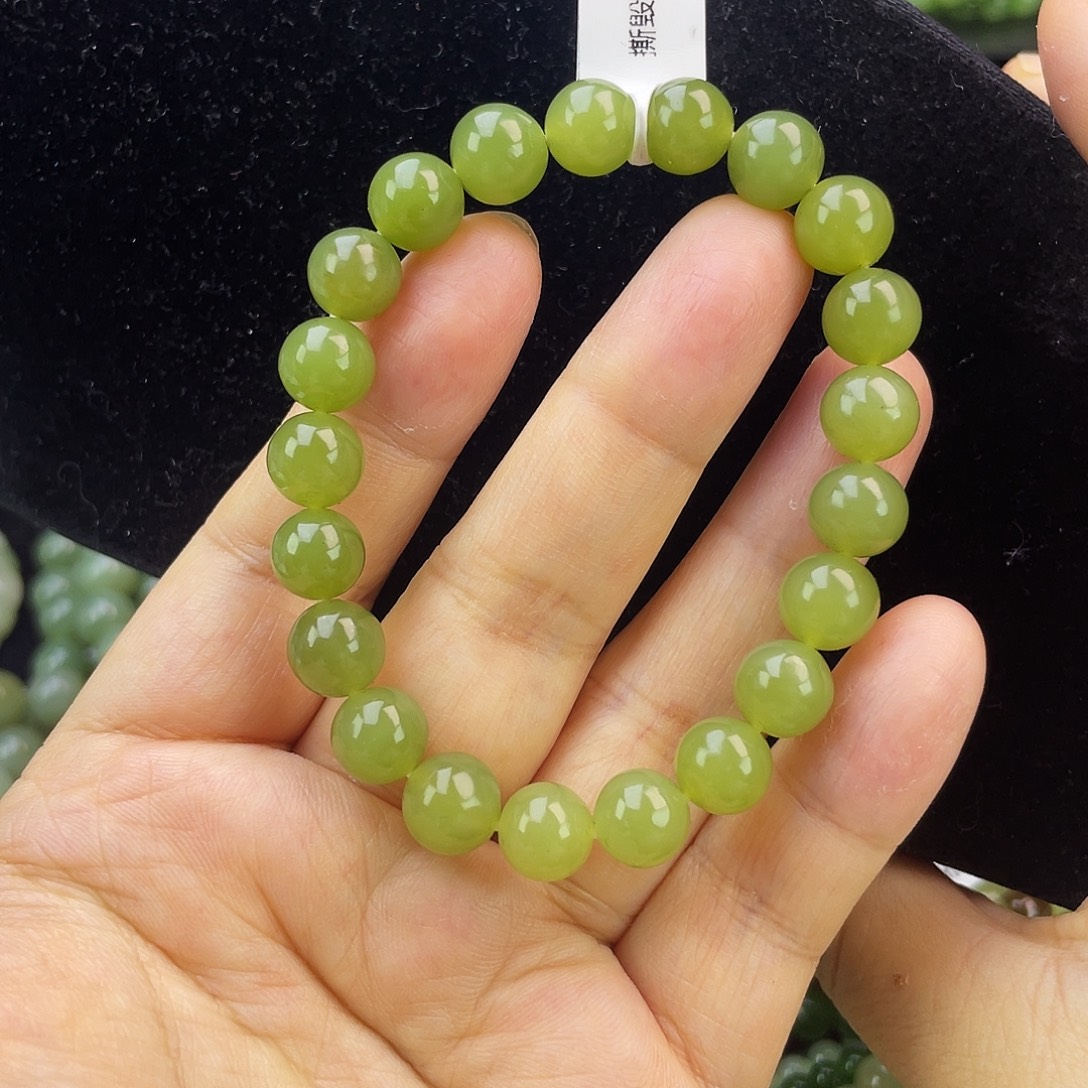 和田玉未镶嵌手链1