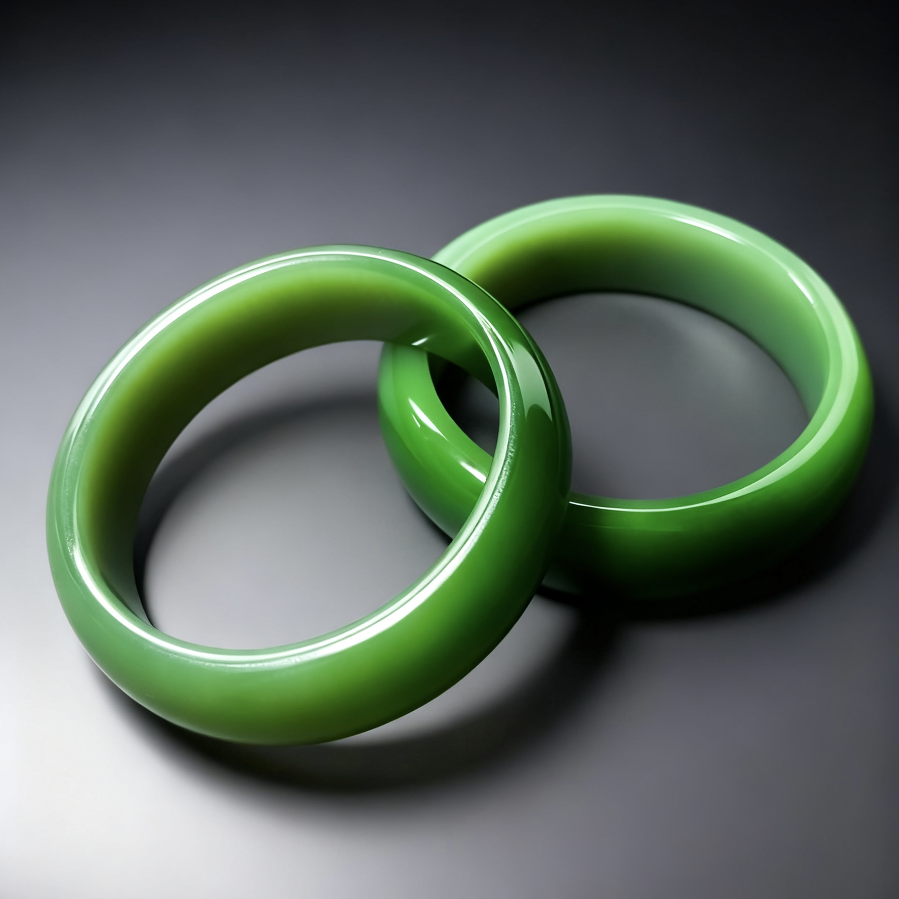 【碧玉尖商董三】和田玉碧玉宽版轮胎手镯（多样性发一件-10430）