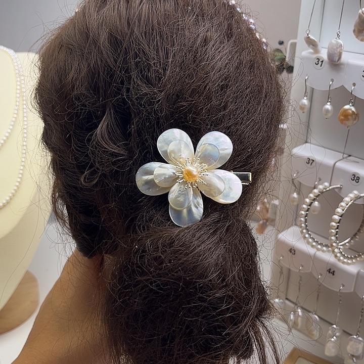 淡水珍珠未镶嵌发夹