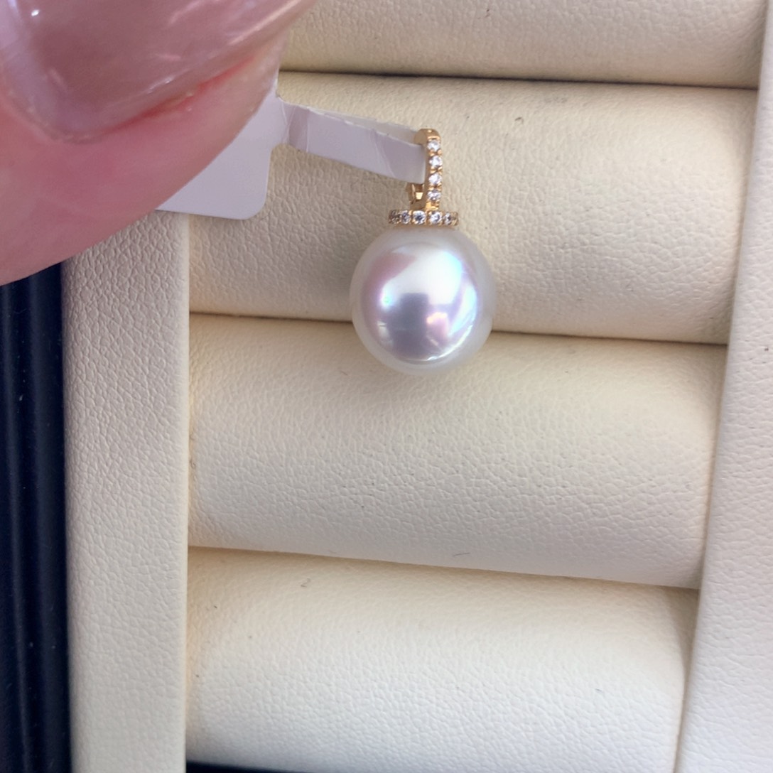 海水珍珠18K金镶嵌颈饰
