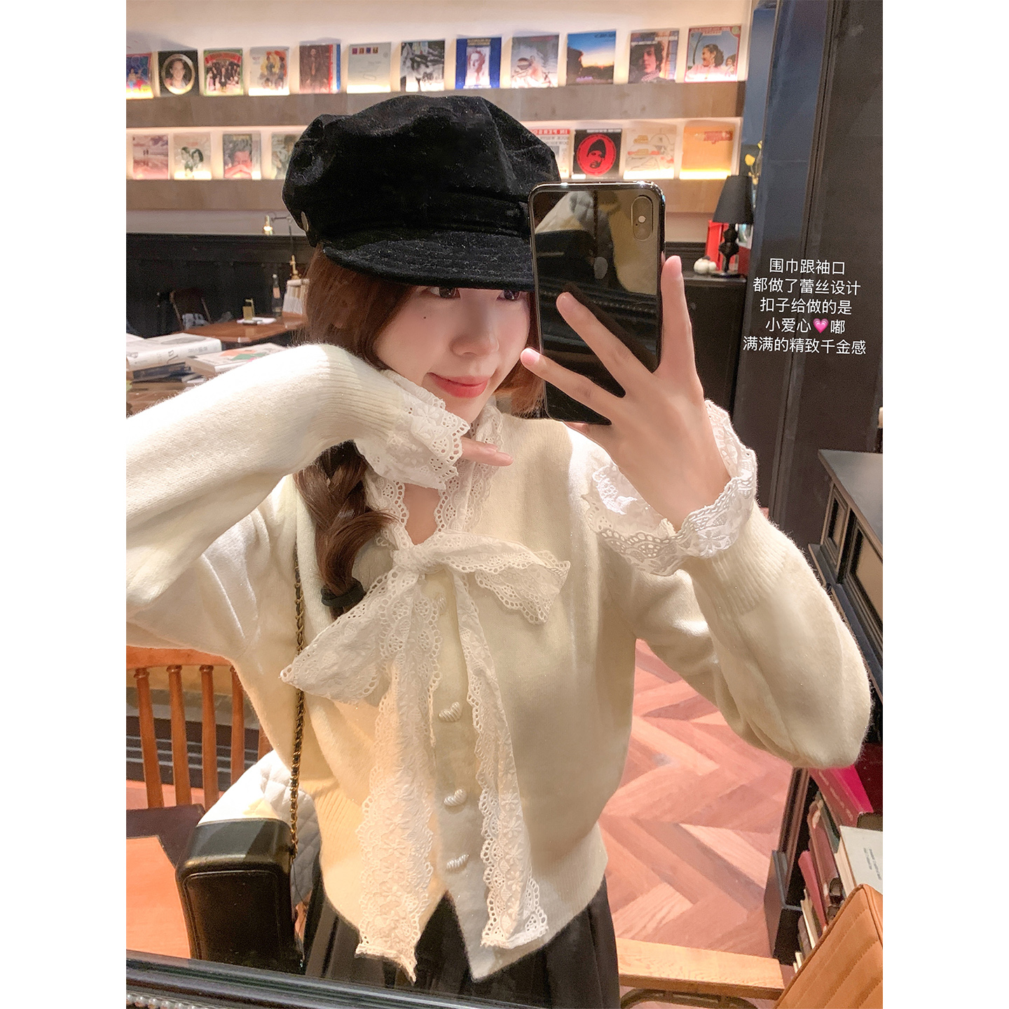 曾小咸 韩系蝴蝶结毛衣女秋冬季新款Z243MY2812