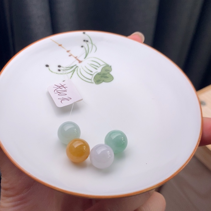 翡翠未镶嵌手链翡翠y2908 卡9.8