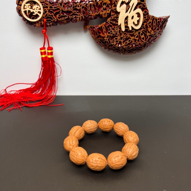 ①野生大枣核桃手串