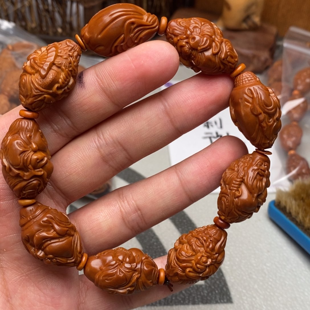 橄榄核手串/手链橄榄核雕刻工艺宇