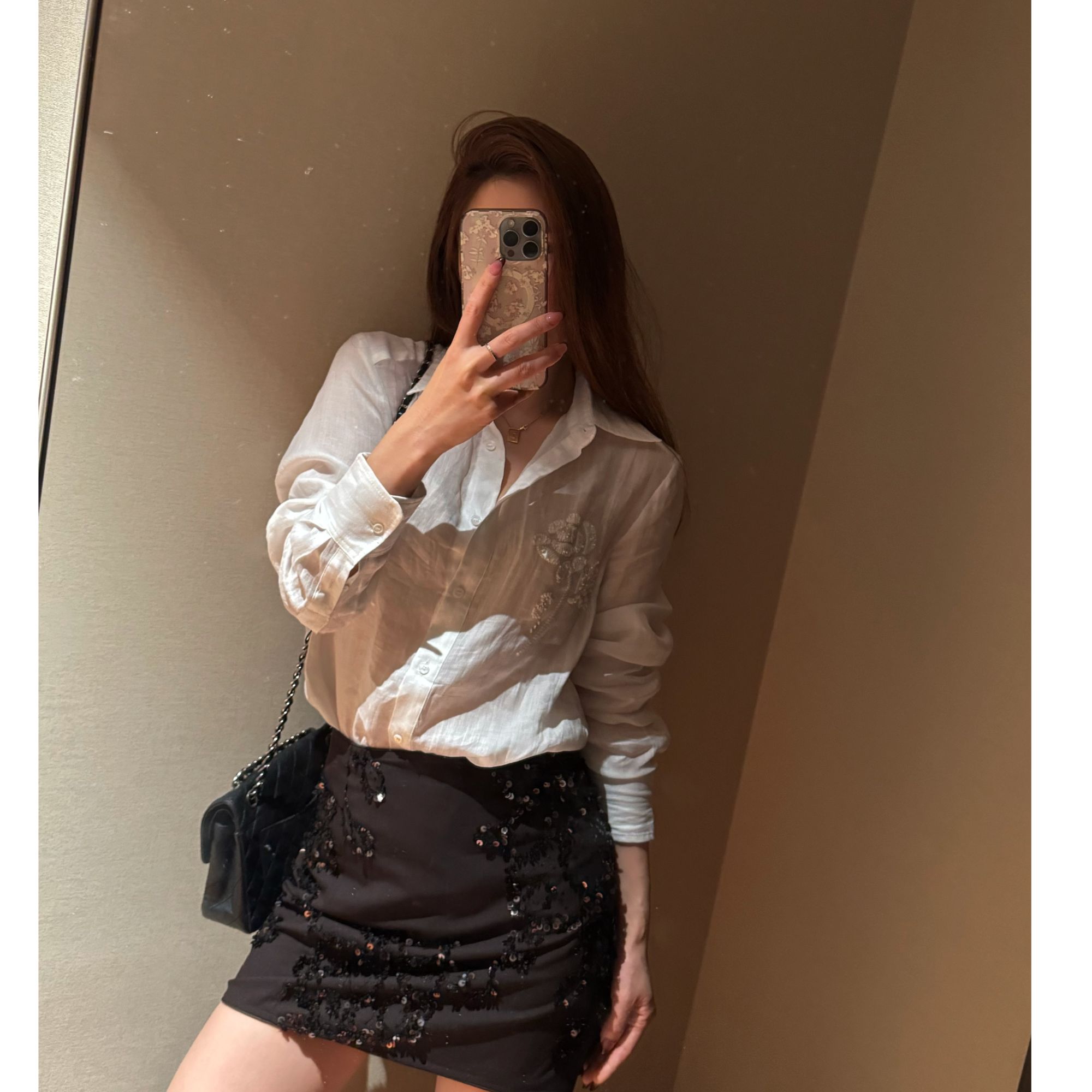 Amono-【极简松弛】法式系列浪漫重工钉珠系列老钱衬衫外套