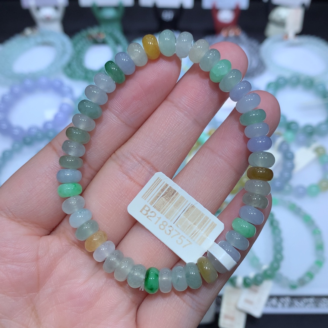 翡翠未镶嵌手串天然