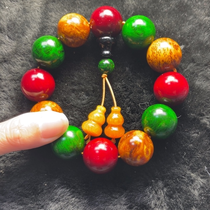 琥珀木包浆琥珀木2.0多宝珠