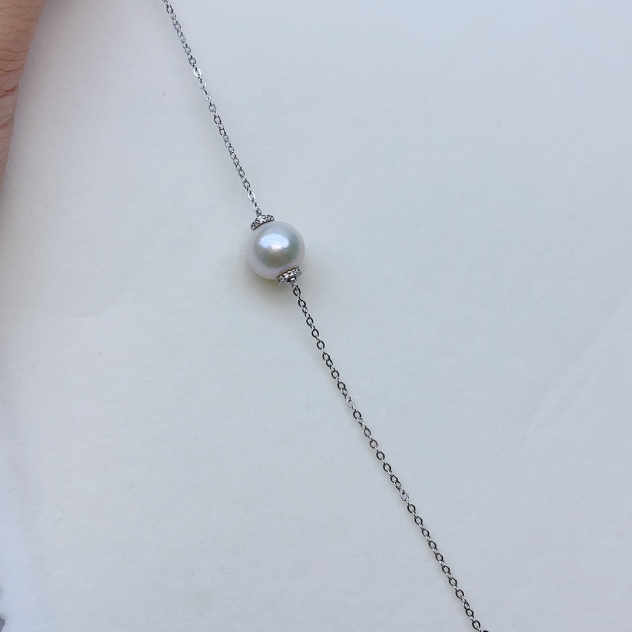 【闪购商品】银S925镶嵌手绳淡水珍珠