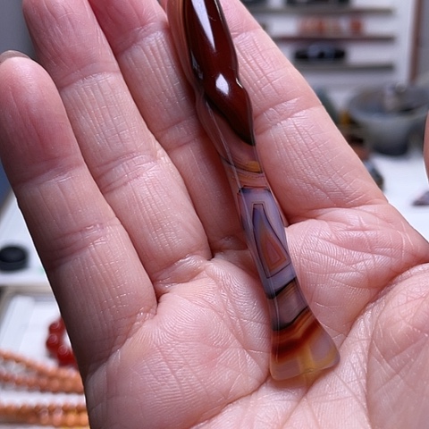 玛瑙未镶嵌吊坠玛瑙烟嘴过滤器