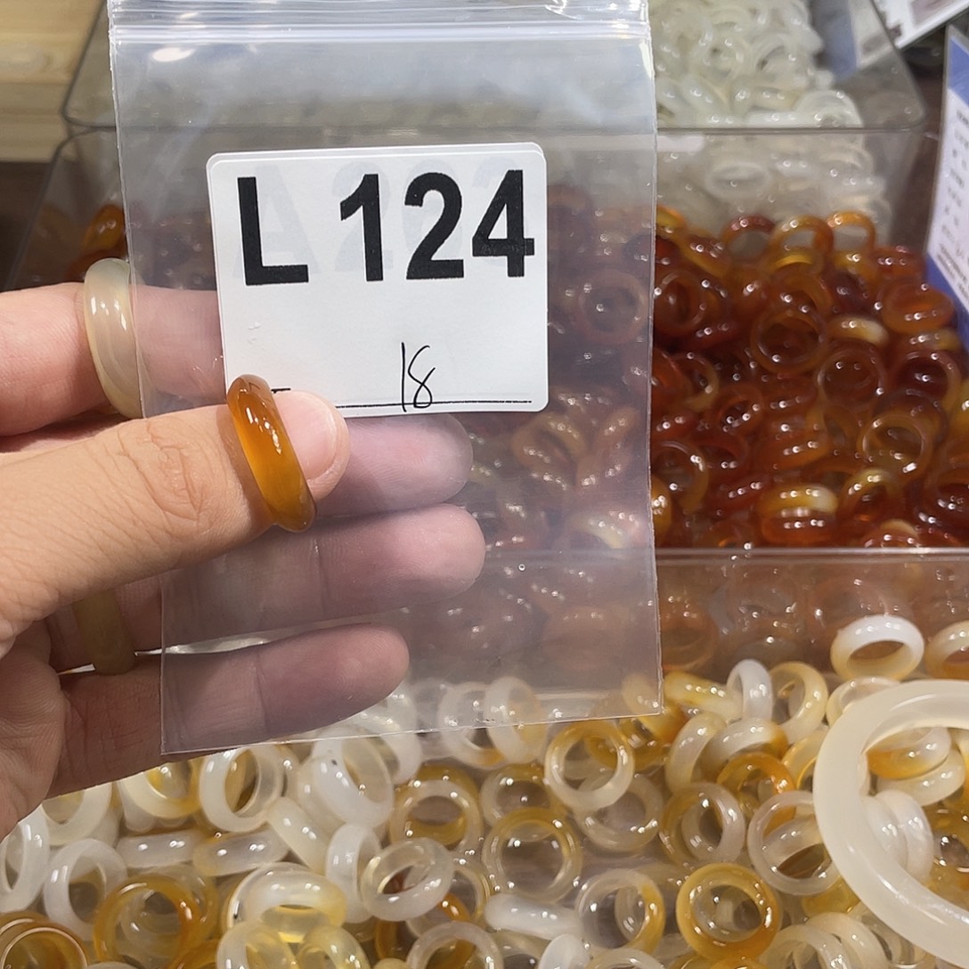 合金戒指玛瑙/玉髓124