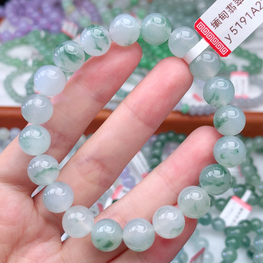 翡翠手链未镶嵌翡翠10mm